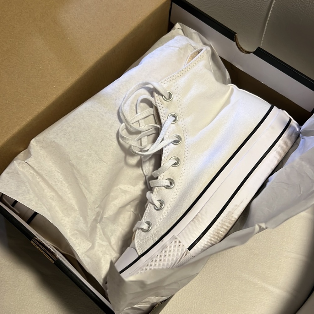 converse white platforms